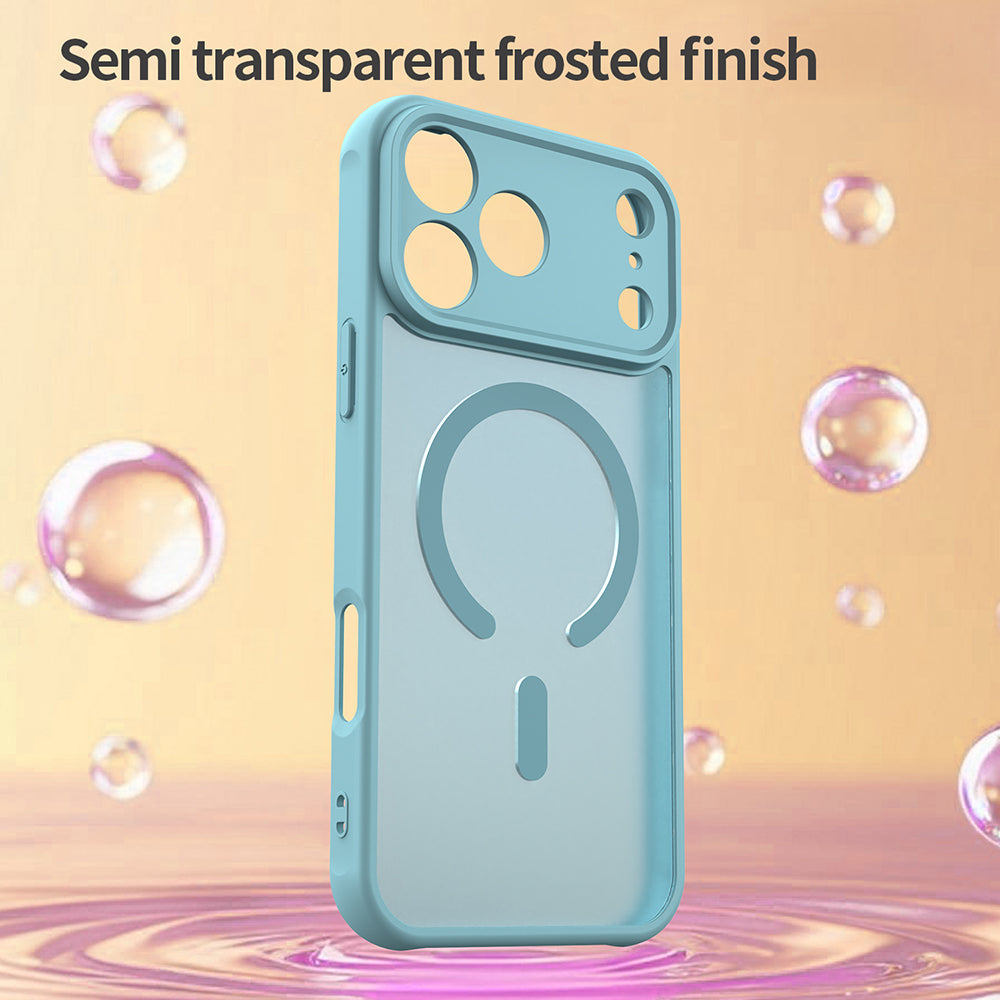 Coque MagSafe pour Apple iPhone 18 Pro / 17 Pro, Techsuit, HaloFrost II, Vert Clair