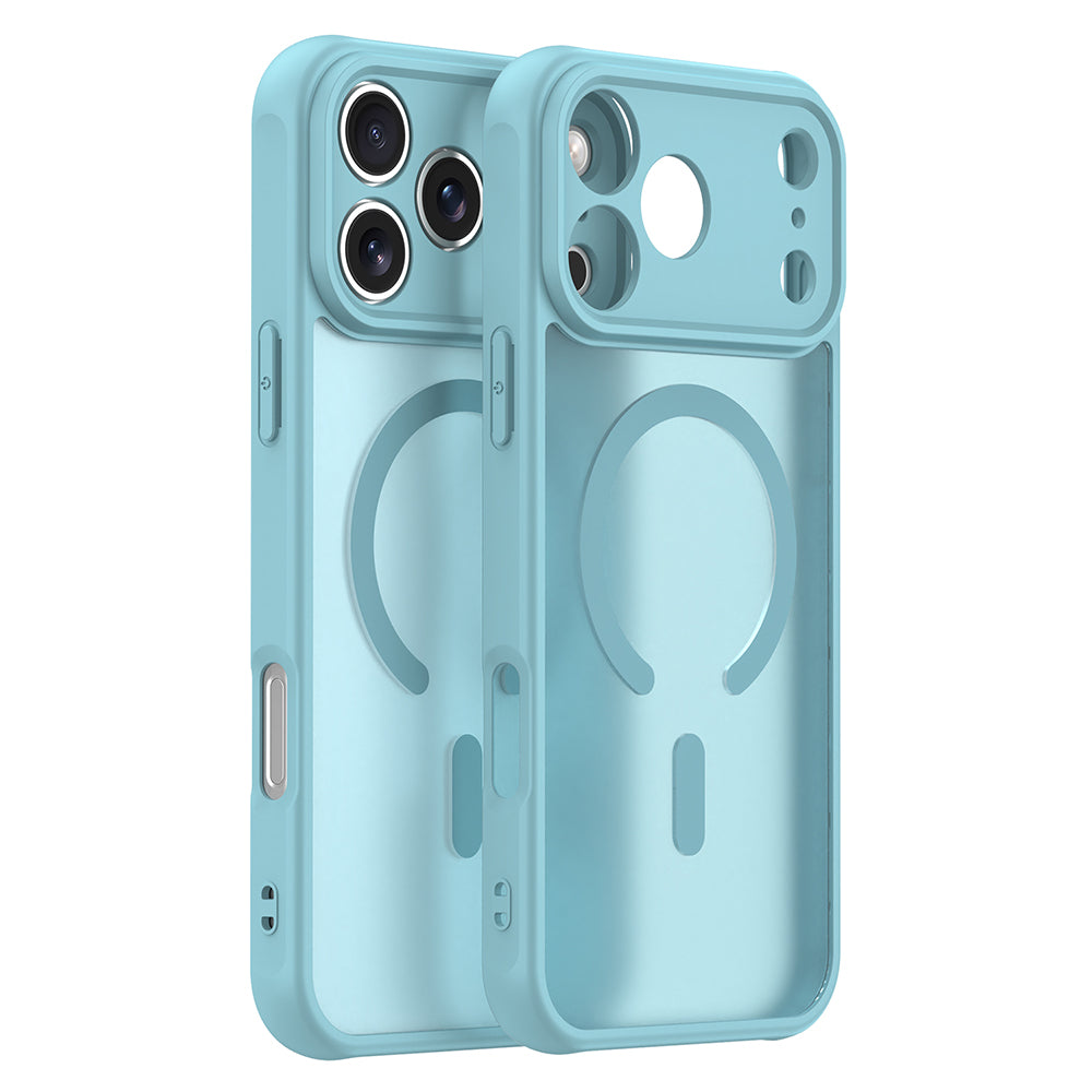 Coque MagSafe pour Apple iPhone 18 Pro / 17 Pro, Techsuit, HaloFrost II, Vert Clair
