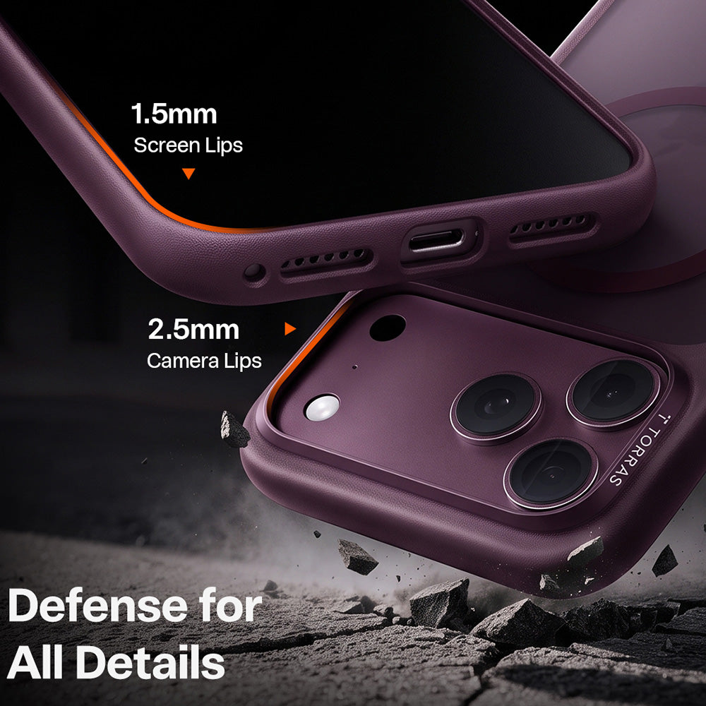 MagSafe Case for Apple iPhone 18 Pro / 17 Pro, Torras, Guardian, Purple