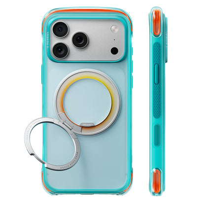 Coque MagSafe pour Apple iPhone 18 Pro / 17 Pro, Torras, O3 Air Core, Turquoise
