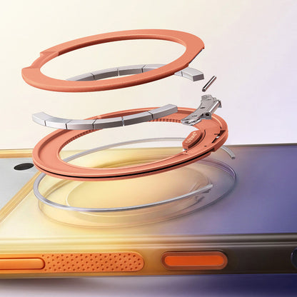 Coque MagSafe pour Apple iPhone 18 Pro / 17 Pro, Torras, Ostand O3 Air Gradient, Bleu Orange