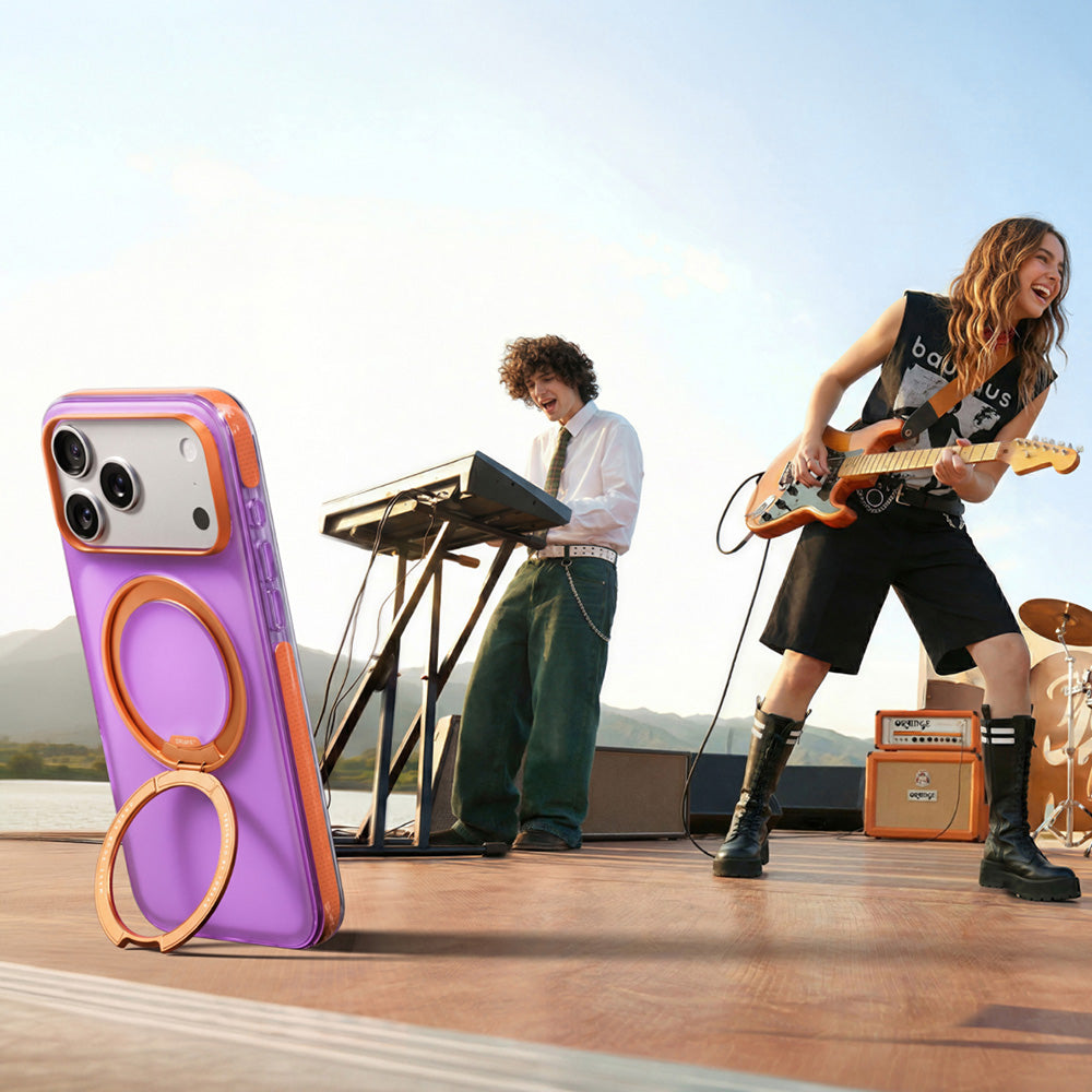 Coque MagSafe pour Apple iPhone 18 Pro / 17 Pro, Torras, Ostand O3 Hue, Violet