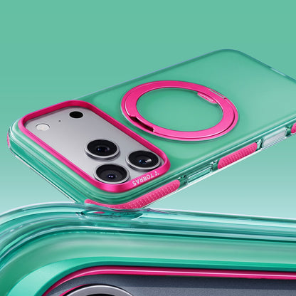 Coque MagSafe pour Apple iPhone 18 Pro / 17 Pro, Torras, Ostand O3 Hue, Vert