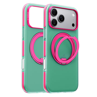 Coque MagSafe pour Apple iPhone 18 Pro / 17 Pro, Torras, Ostand O3 Hue, Vert
