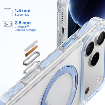 Coque MagSafe pour Apple iPhone 18 Pro / 17 Pro, Torras, Ostand O3 Light, Bleue
