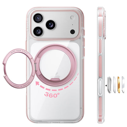 Coque MagSafe pour Apple iPhone 18 Pro / 17 Pro, Torras, Ostand O3 Light, Rose