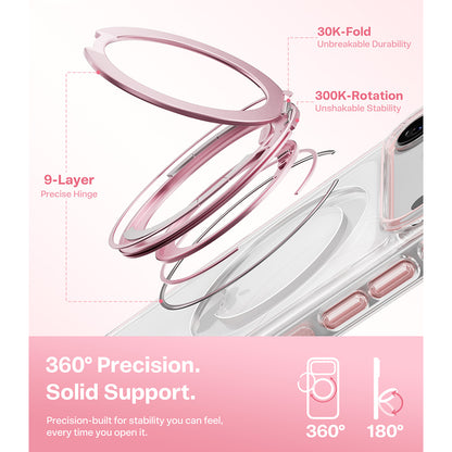 Coque MagSafe pour Apple iPhone 18 Pro / 17 Pro, Torras, Ostand O3 Light, Rose