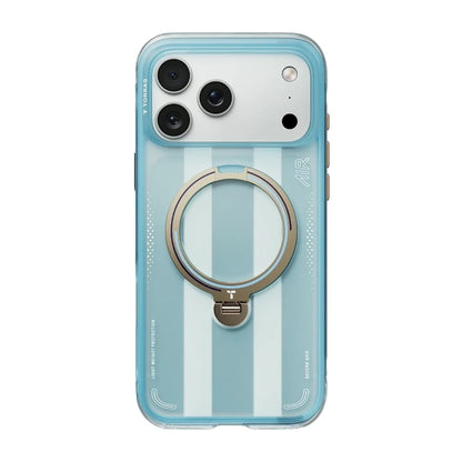 Coque MagSafe pour Apple iPhone 18 Pro / 17 Pro, Torras, Ostand Q3 Air Football, Bleu