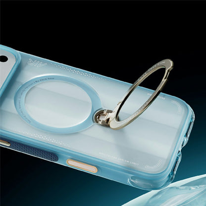 Coque MagSafe pour Apple iPhone 18 Pro / 17 Pro, Torras, Ostand Q3 Air Football, Bleu