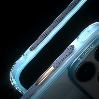 Coque MagSafe pour Apple iPhone 18 Pro / 17 Pro, Torras, Ostand Q3 Air Football, Bleu