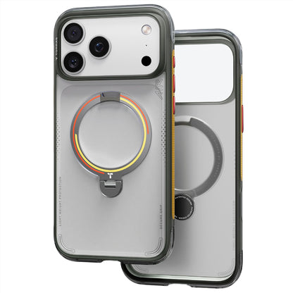 Coque MagSafe pour Apple iPhone 18 Pro / 17 Pro, Torras, Ostand Q3 Air Football, Gris