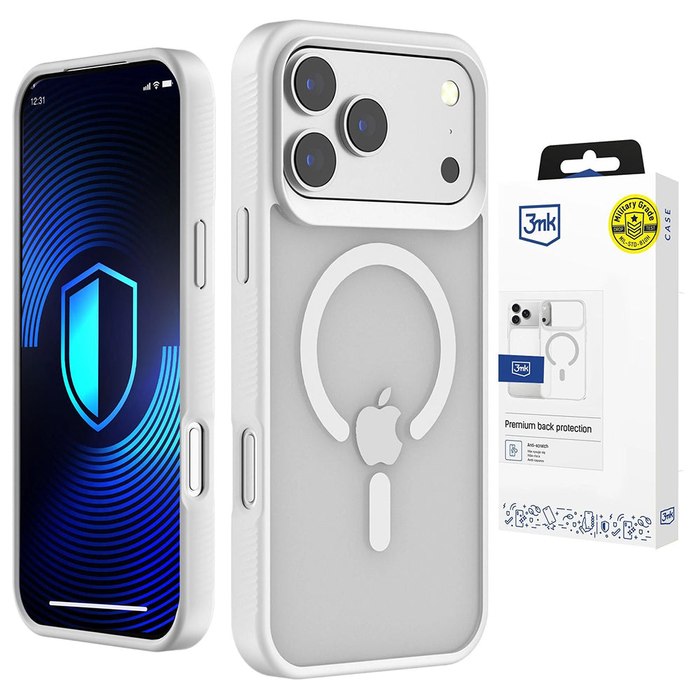MagSafe Case for Apple iPhone 18 Pro Max / 17 Pro Max, 3MK, Smoke MagCase, White