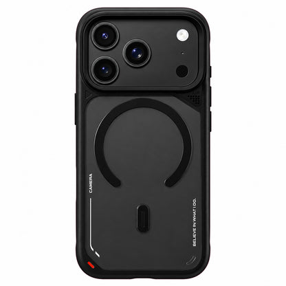 Coque MagSafe pour Apple iPhone 18 Pro Max / 17 Pro Max, Blueo, support avec dissipation thermique, noire satinée