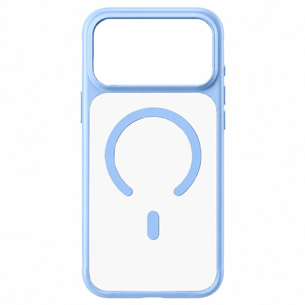 Coque MagSafe pour Apple iPhone 18 Pro Max / 17 Pro Max, Blueo, douce pour la peau et antichoc, bleu satiné