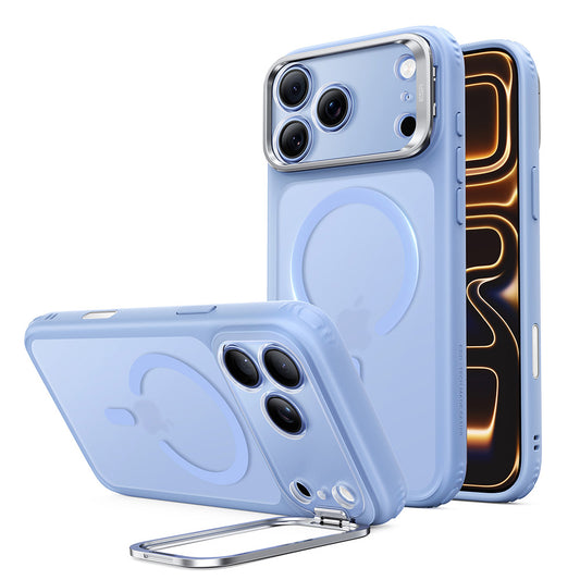 Coque MagSafe pour Apple iPhone 18 Pro Max / 17 Pro Max, ESR, Classic Hybrid Kickstand, Bleu Satiné