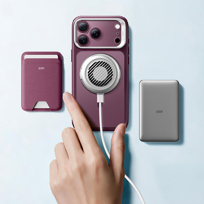 MagSafe Case for Apple iPhone 18 Pro Max / 17 Pro Max, ESR, Classic Hybrid Kickstand, Dark Satin Burgundy
