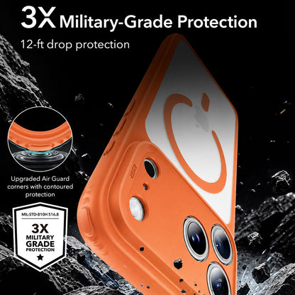 Coque MagSafe pour Apple iPhone 18 Pro Max / 17 Pro Max, ESR, Classic Hybrid, Orange Satinée