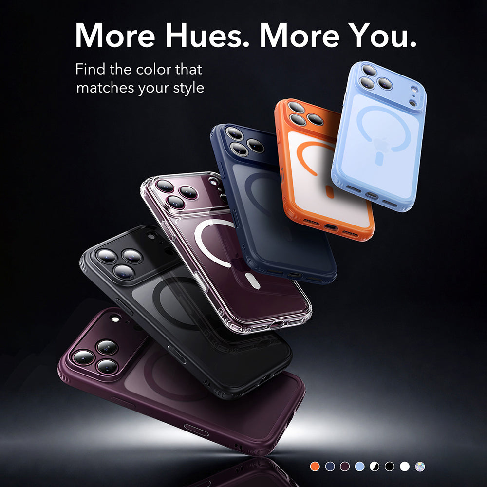 Coque MagSafe pour Apple iPhone 18 Pro Max / 17 Pro Max, ESR, Classic Hybrid, Bordeaux Foncé Satiné