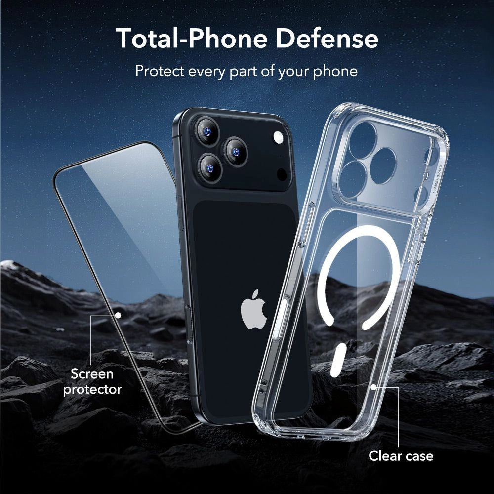 Coque MagSafe pour Apple iPhone 18 Pro Max / 17 Pro Max, ESR, Classic Hybrid avec protecteur d'écran, Transparente
