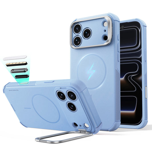 Coque MagSafe pour Apple iPhone 18 Pro Max / 17 Pro Max, ESR, Cyber Armor Kickstand, Bleu