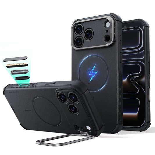 Coque MagSafe pour Apple iPhone 18 Pro Max / 17 Pro Max, ESR, Cyber Armor Kickstand, Noire