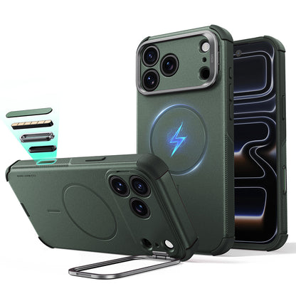 Coque MagSafe pour Apple iPhone 18 Pro Max / 17 Pro Max, ESR, Cyber Armor Kickstand, Vert
