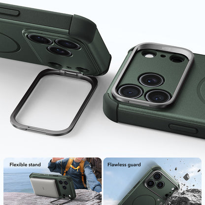 Coque MagSafe pour Apple iPhone 18 Pro Max / 17 Pro Max, ESR, Cyber Armor Kickstand, Vert