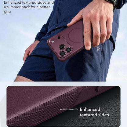 Coque MagSafe pour Apple iPhone 18 Pro Max / 17 Pro Max, ESR, Cyber, Bordeaux Foncé Satiné
