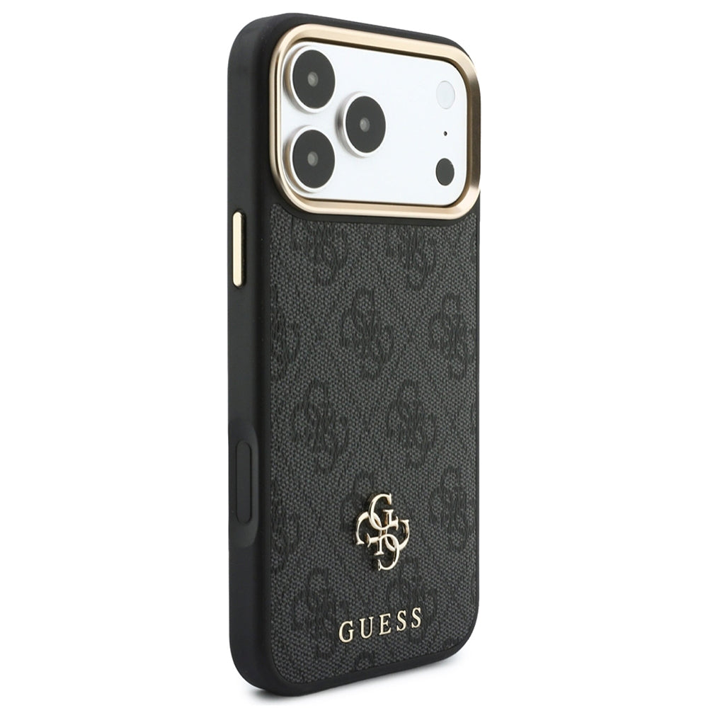 Coque MagSafe pour Apple iPhone 18 Pro Max / 17 Pro Max, Guess, 4G Cardslot & Big Strap, noire