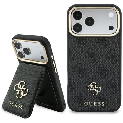 Coque MagSafe pour Apple iPhone 18 Pro Max / 17 Pro Max, Guess, 4G Cardslot, noire