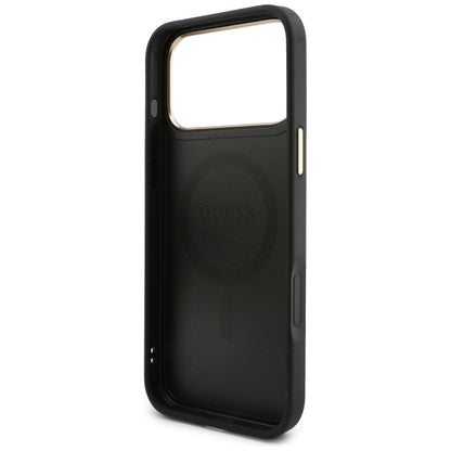 Coque MagSafe pour Apple iPhone 18 Pro Max / 17 Pro Max, Guess, 4G Cardslot, noire