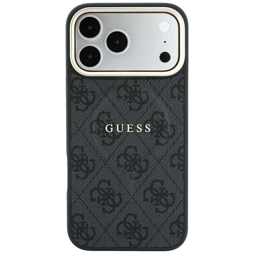 Coque MagSafe pour Apple iPhone 18 Pro Max / 17 Pro Max, Guess, 4G Embossed Classic, Noire