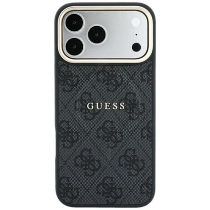 Coque MagSafe pour Apple iPhone 18 Pro Max / 17 Pro Max, Guess, 4G Embossed Classic, Noire