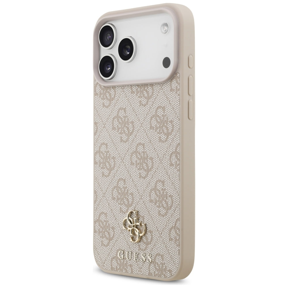 Coque MagSafe pour Apple iPhone 18 Pro Max / 17 Pro Max, Guess, 4G Small and Classic, Rose