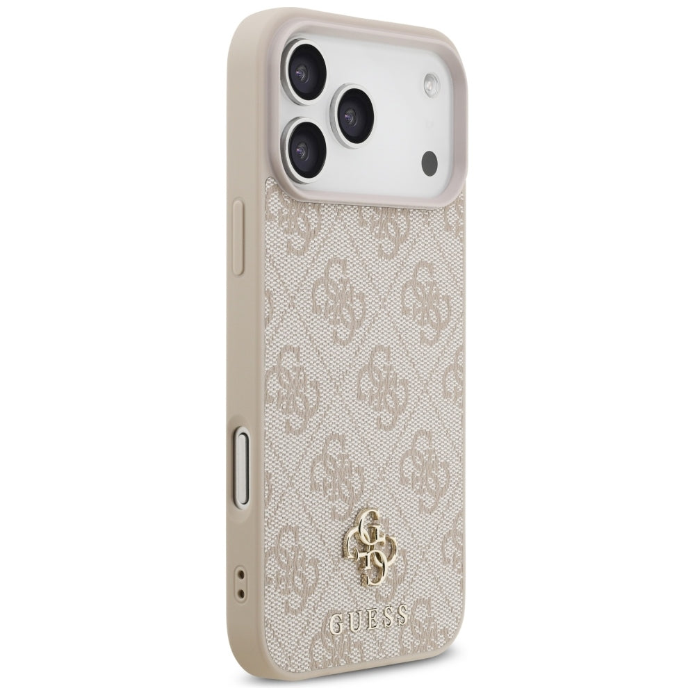 Coque MagSafe pour Apple iPhone 18 Pro Max / 17 Pro Max, Guess, 4G Small and Classic, Rose