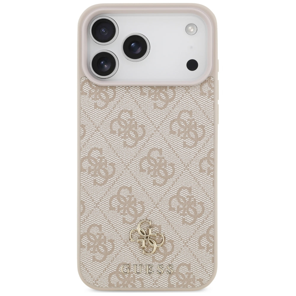 Coque MagSafe pour Apple iPhone 18 Pro Max / 17 Pro Max, Guess, 4G Small and Classic, Rose