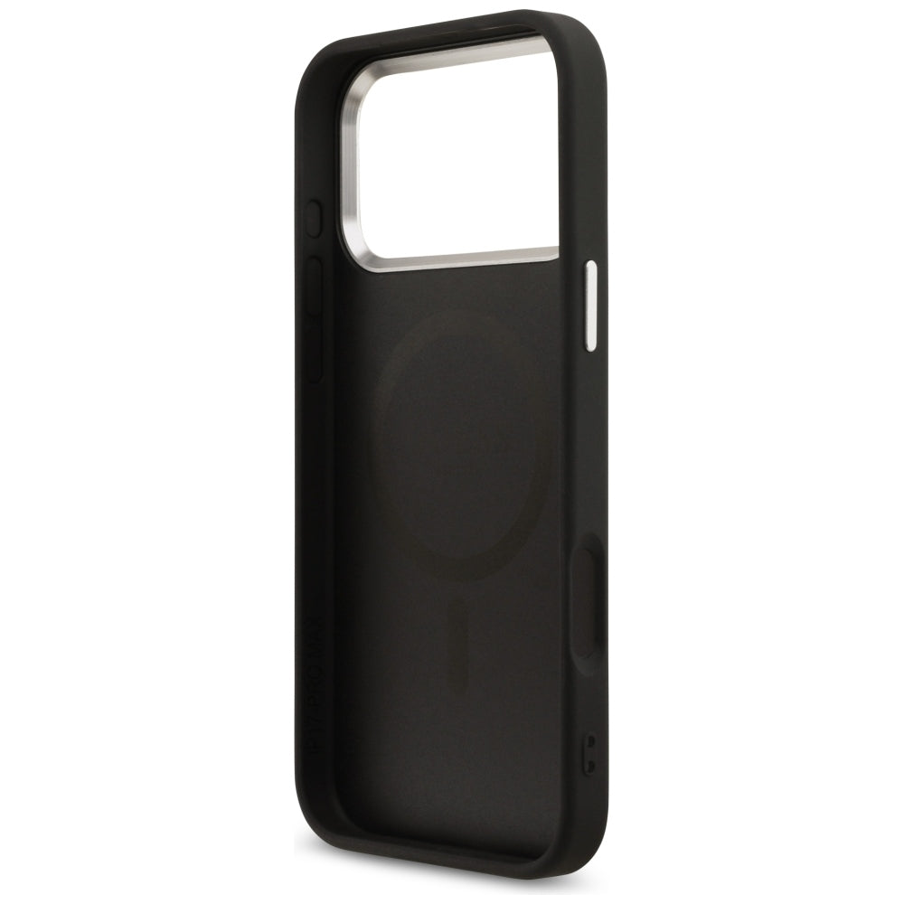 Coque MagSafe pour Apple iPhone 18 Pro Max / 17 Pro Max, Guess, Logo Triangle 4G, Noire