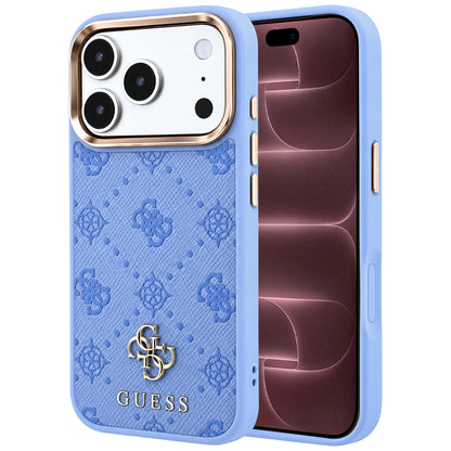 MagSafe Case for Apple iPhone 18 Pro Max / 17 Pro Max, Guess, Peony 4G Small Logo, Blue