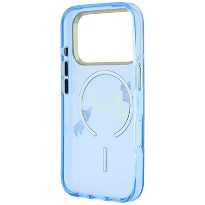 Coque MagSafe pour Apple iPhone 18 Pro Max / 17 Pro Max, Karl Lagerfeld, IML Choupette Karl Script Logo, Bleu