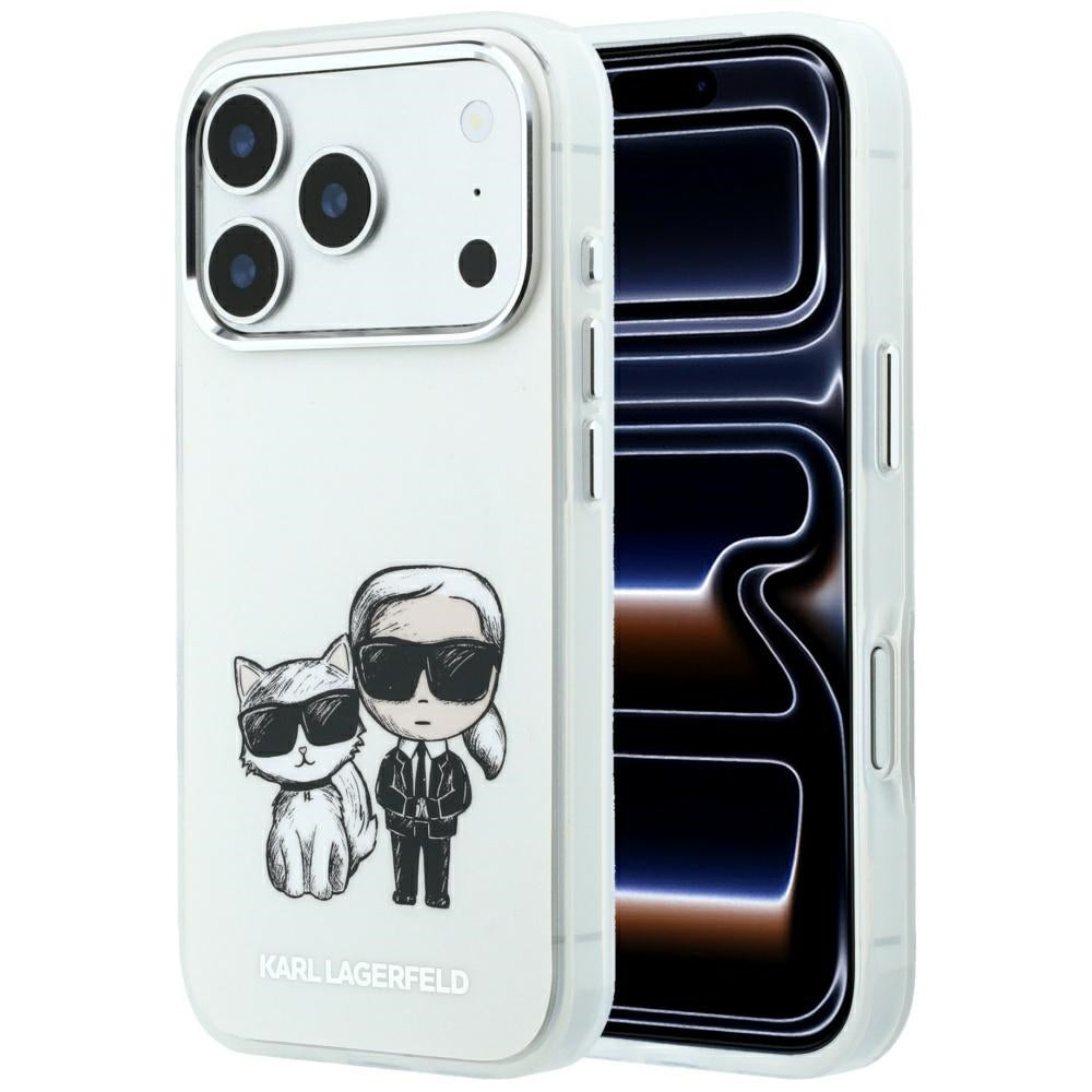 MagSafe Case for Apple iPhone 18 Pro Max / 17 Pro Max, Karl Lagerfeld, KC Bodies Sketch, Beige