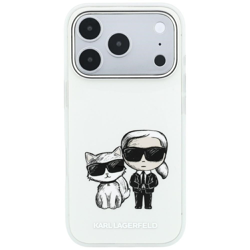 MagSafe Case for Apple iPhone 18 Pro Max / 17 Pro Max, Karl Lagerfeld, KC Bodies Sketch, Beige
