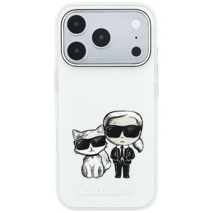 MagSafe Case for Apple iPhone 18 Pro Max / 17 Pro Max, Karl Lagerfeld, KC Bodies Sketch, Beige
