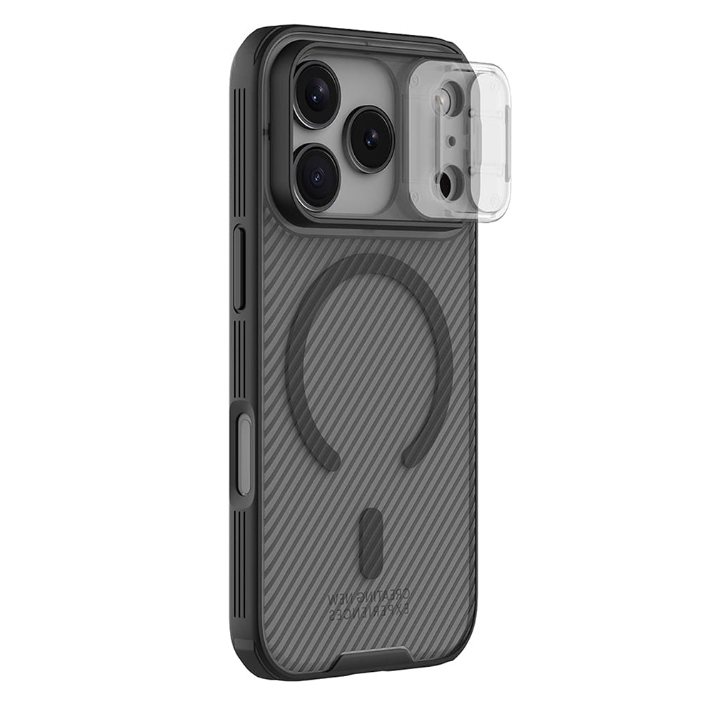 Coque MagSafe pour Apple iPhone 18 Pro Max / 17 Pro Max, Nillkin, CamShield Pro, Noir Transparent