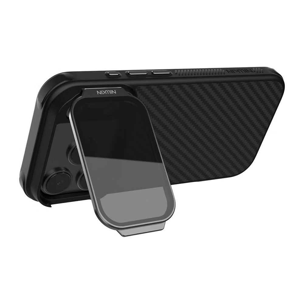 Coque MagSafe pour Apple iPhone 18 Pro Max / 17 Pro Max, Nillkin, CarboProp avec protection d'objectif noire transparente, noire