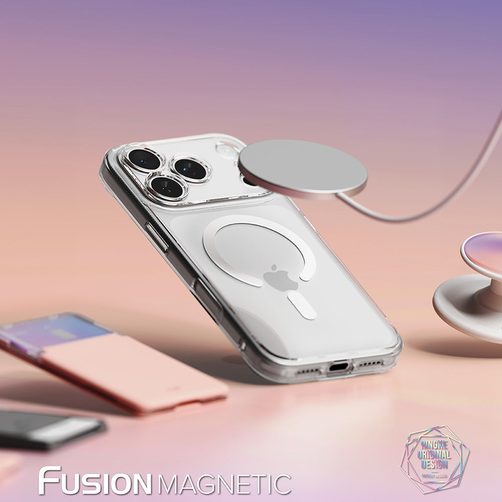 Coque MagSafe pour Apple iPhone 18 Pro Max / 17 Pro Max, Ringke, Fusion, transparente mate