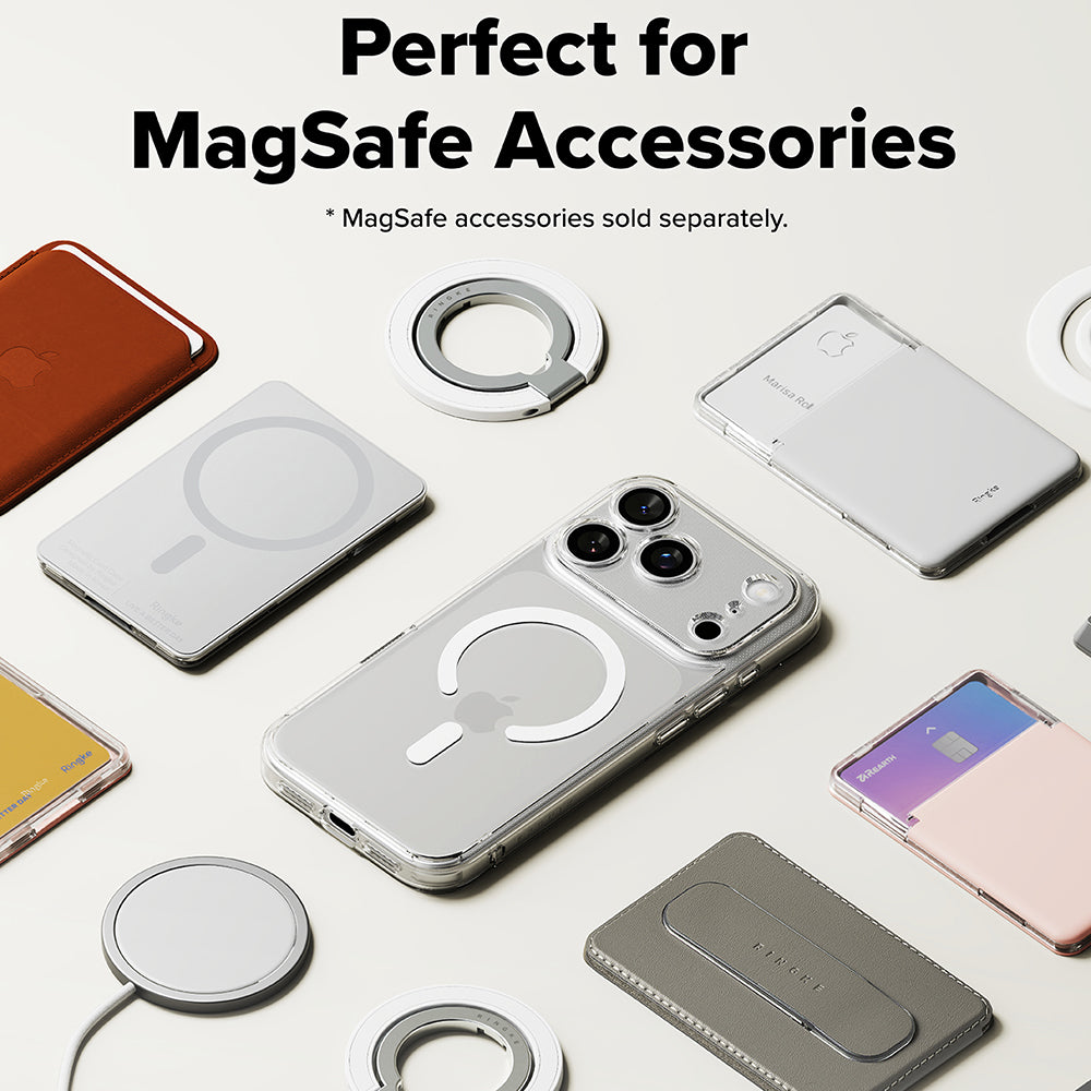 Coque MagSafe pour Apple iPhone 18 Pro Max / 17 Pro Max, Ringke, Fusion, transparente mate