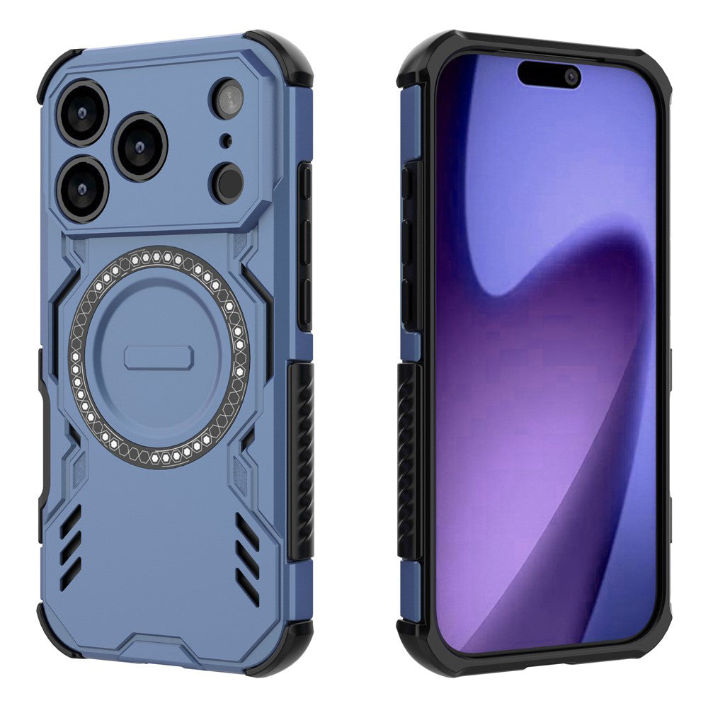 Coque MagSafe pour Apple iPhone 18 Pro Max / 17 Pro Max, Techsuit, ArmorMag, Bleue