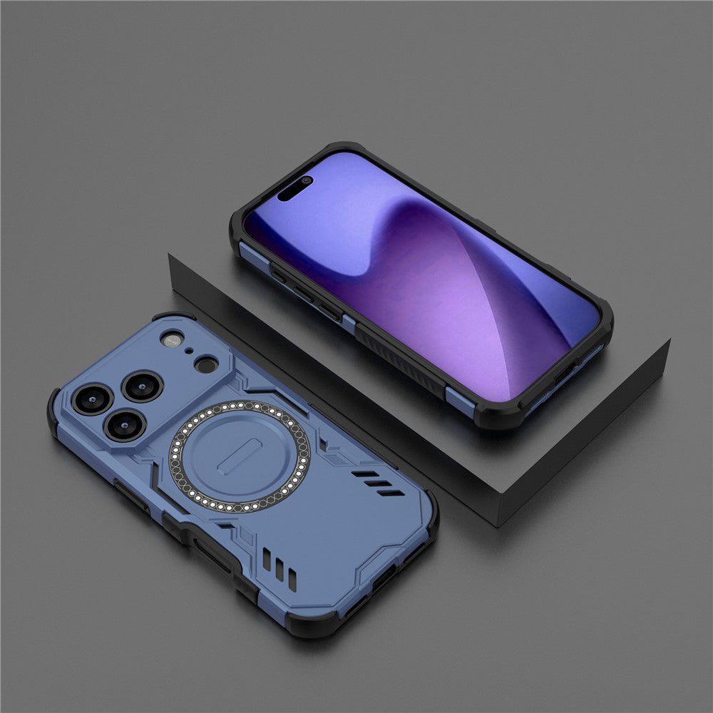 Coque MagSafe pour Apple iPhone 18 Pro Max / 17 Pro Max, Techsuit, ArmorMag, Bleue