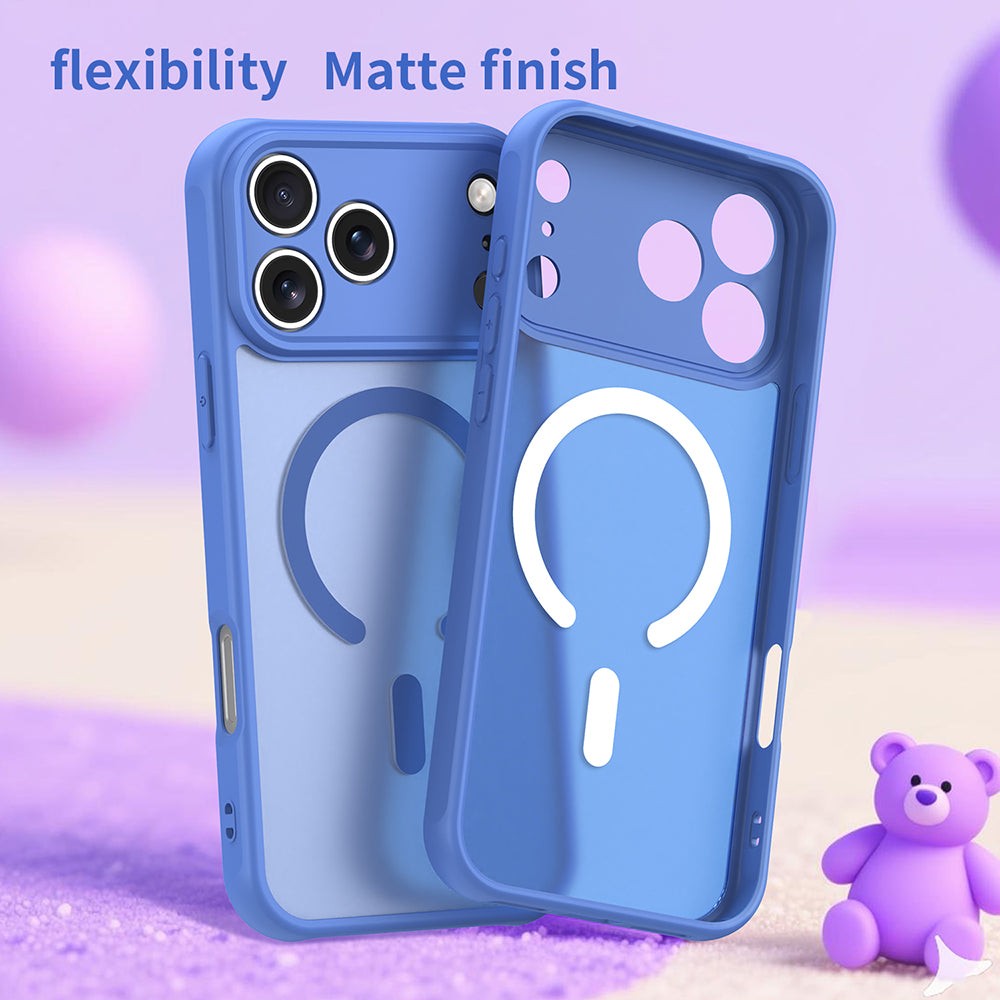 MagSafe Case for Apple iPhone 18 Pro Max / 17 Pro Max, Techsuit, HaloFrost II, Blue
