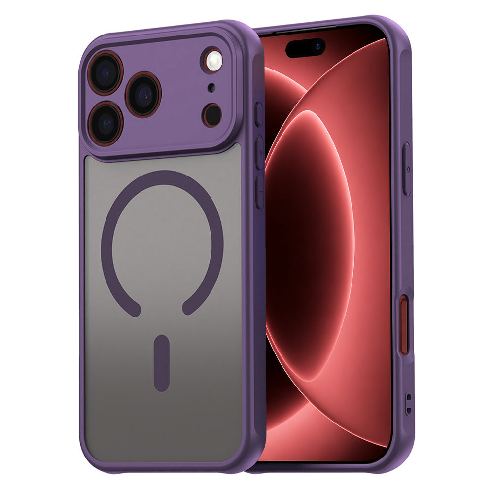 Coque MagSafe pour Apple iPhone 18 Pro Max / 17 Pro Max, Techsuit, HaloFrost II, Violet